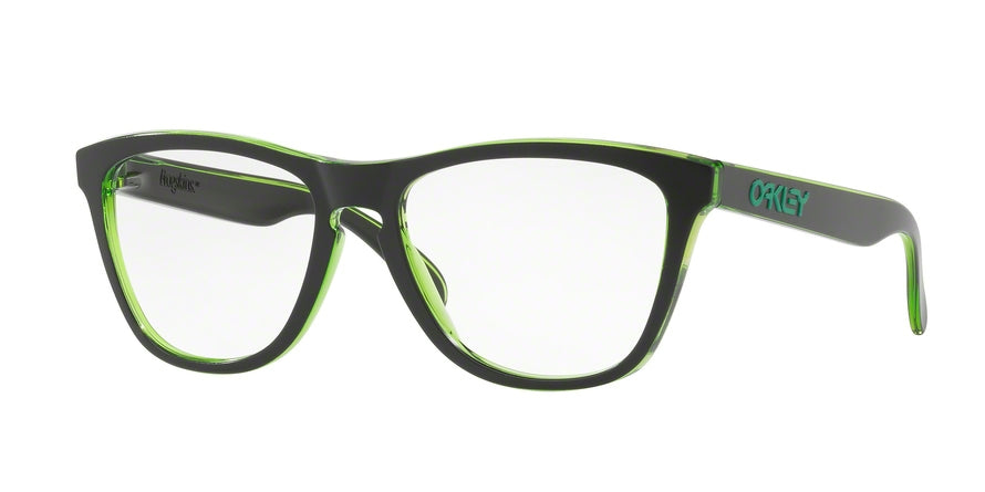 Oakley Optical RX FROGSKINS OX8131 Square Eyeglasses  813102-ECLIPSE GREEN 54-17-138 - Color Map green