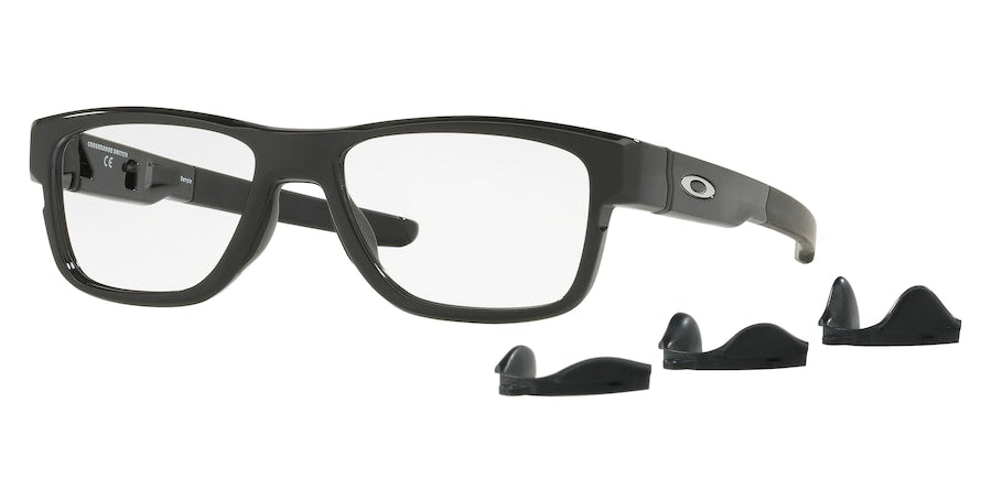 Oakley Optical CROSSRANGE SWITCH OX8132 Square Eyeglasses  813201-POLISHED BLACK 54-17-139 - Color Map black