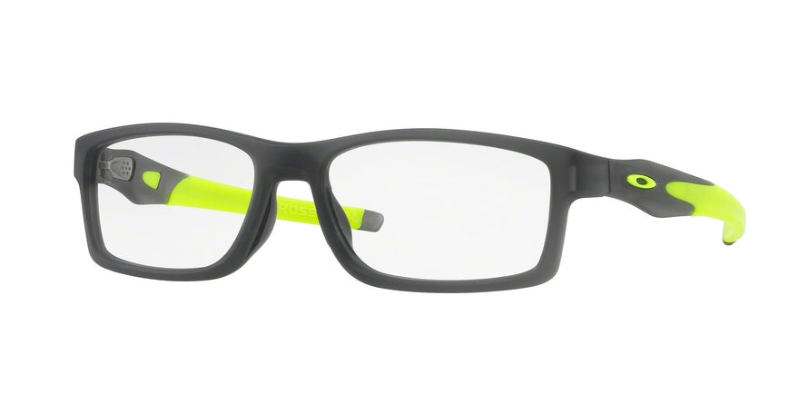 Oakley Optical CROSSLINK (A) MNP OX8141 Rectangle Eyeglasses  814102-SATIN GREY SMOKE 56-17-137 - Color Map grey