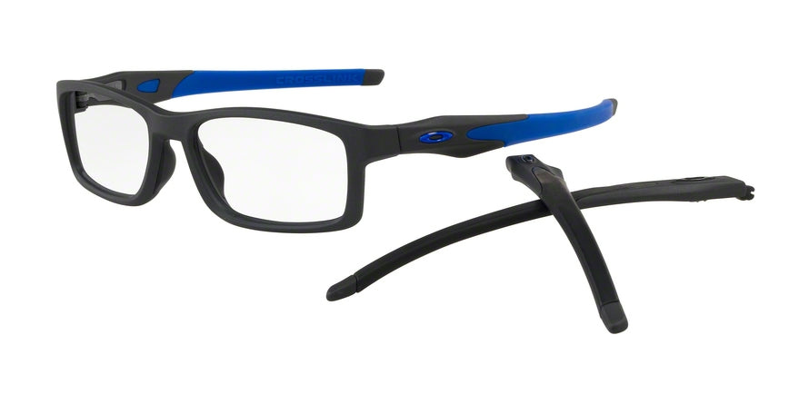 Oakley Optical CROSSLINK (A) MNP OX8141 Rectangle Eyeglasses  814107-STEEL 56-17-137 - Color Map grey