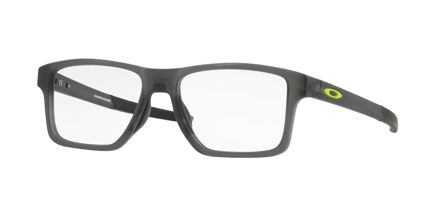 Oakley Optical CHAMFER SQUARED OX8143 Square Eyeglasses  814302-SATIN GREY SMOKE 54-16-140 - Color Map grey