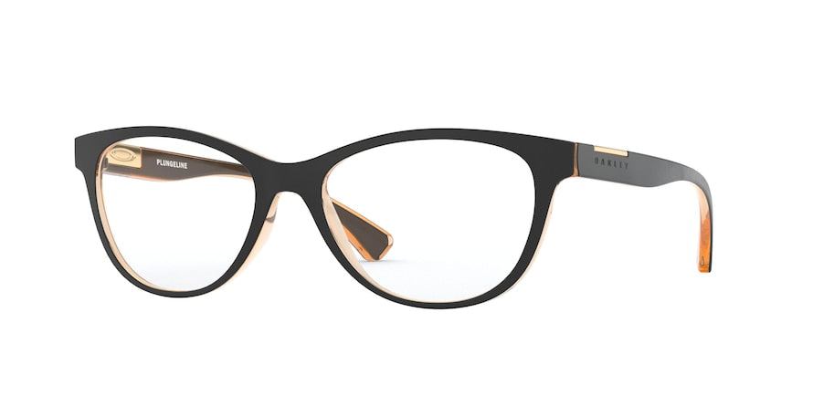 Oakley Optical PLUNGELINE OX8146 Round Eyeglasses  814605-POLISHED BLUSH 52-16-138 - Color Map brown