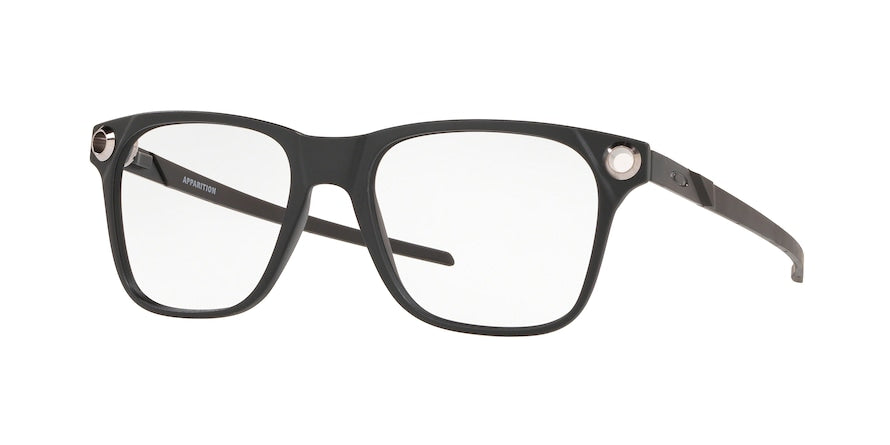 Oakley Optical APPARITION OX8152 Square Eyeglasses  815201-SATIN BLACK 55-18-136 - Color Map black