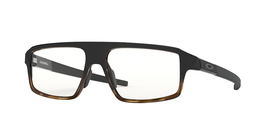 Oakley Optical COGSWELL OX8157 Rectangle Eyeglasses  815704-POLISHED BLACK BROWN TORTOISE 56-15-138 - Color Map havana