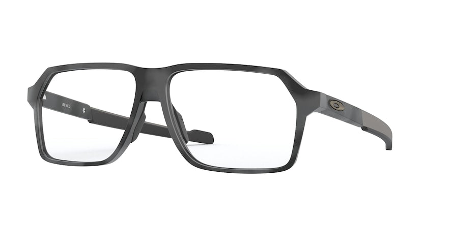 Oakley Optical BEVEL OX8161 Rectangle Eyeglasses  816103-SATIN BLACK CAMO 57-13-145 - Color Map havana