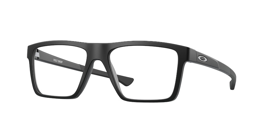 Oakley Optical VOLT DROP OX8167 Square Eyeglasses  816701-SATIN BLACK 54-17-147 - Color Map black