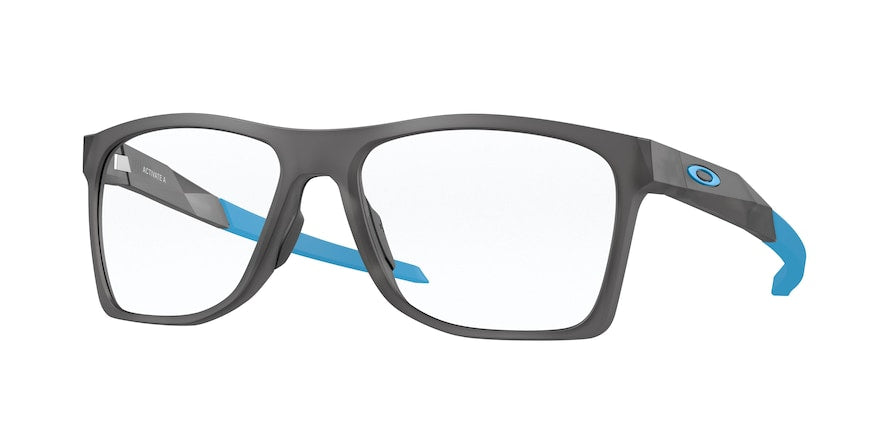 Oakley Optical ACTIVATE (A) OX8169F Square Eyeglasses  816902-SATIN GREY SMOKE 57-17-137 - Color Map grey