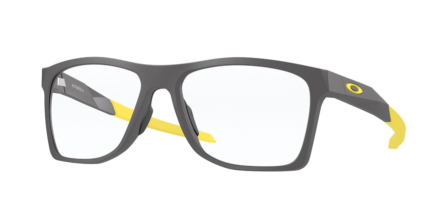 Oakley Optical ACTIVATE (A) OX8169F Square Eyeglasses  816904-SATIN PAVEMENT 57-17-137 - Color Map grey