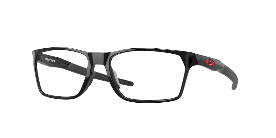 Oakley Optical HEX JECTOR (A) OX8174F Rectangle Eyeglasses  817403-BLACK INK 56-16-143 - Color Map black