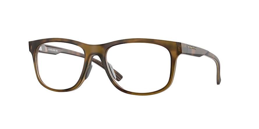 Oakley Optical LEADLINE RX OX8175 Round Eyeglasses  817502-SATIN BROWN TORTOISE 54-17-139 - Color Map brown