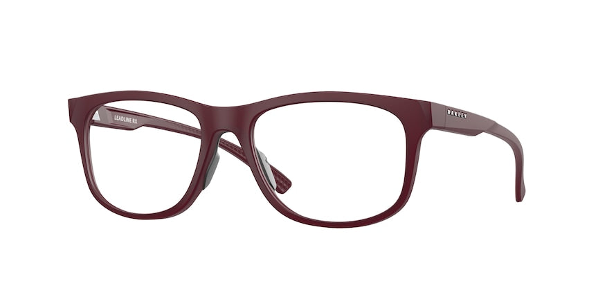Oakley Optical LEADLINE RX OX8175 Round Eyeglasses  817503-SATIN BRICK RED 54-17-139 - Color Map red