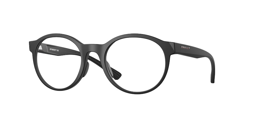 Oakley Optical SPINDRIFT RX OX8176 Round Eyeglasses  817601-VELVET BLACK 51-20-139 - Color Map black