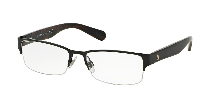 Polo PH1158 Rectangle Eyeglasses  9267-SEMI SHINY BLACK 53-17-145 - Color Map black