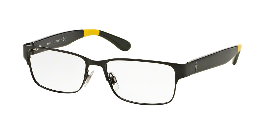 Polo PH1160 Rectangle Eyeglasses  9304-SEMISHINY BLACK 56-16-145 - Color Map black