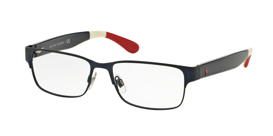 Polo PH1160 Rectangle Eyeglasses  9305-MATTE NAVY BLUE 54-16-145 - Color Map blue