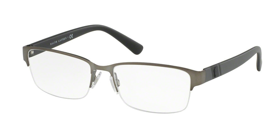 Polo PH1162 Rectangle Eyeglasses  9050-MAT BRUSHED GUNMETAL 56-17-145 - Color Map gunmetal