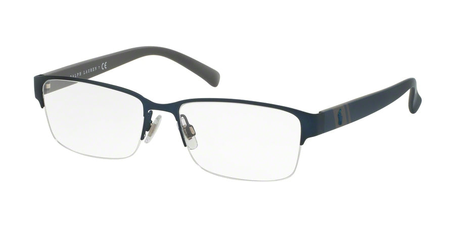 Polo PH1162 Rectangle Eyeglasses  9310-MATTE NAVY BLUE 56-17-145 - Color Map blue