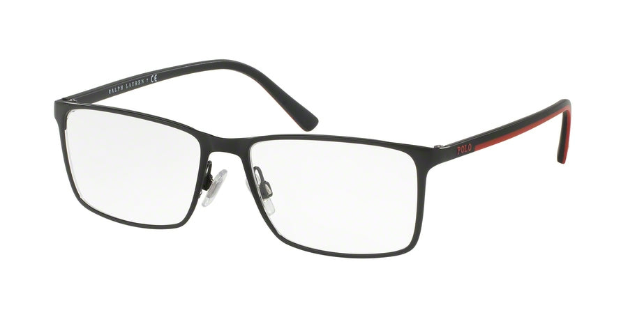 Polo PH1165 Rectangle Eyeglasses  9267-SEMI SHINY BLACK 53-17-145 - Color Map black