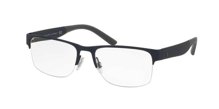 Polo PH1168 Pillow Eyeglasses  9320-RUBBER NAVY BLUE 53-18-145 - Color Map blue