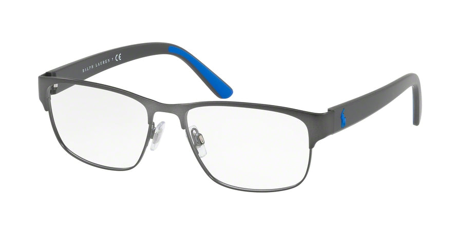Polo PH1171 Rectangle Eyeglasses  9157-MATTE DARK GUNMETAL 53-17-145 - Color Map gunmetal