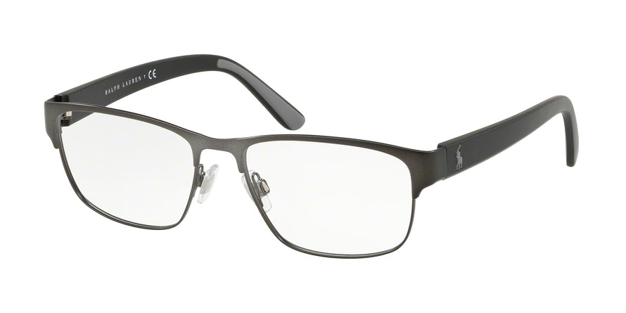 Polo PH1171 Rectangle Eyeglasses  9187-MATTE DARK GUNMETAL 55-17-145 - Color Map gunmetal