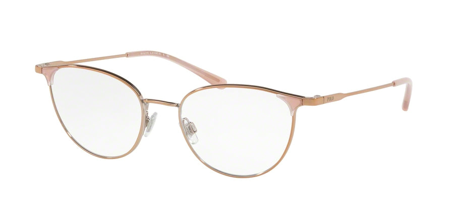 Polo PH1174 Cat Eye Eyeglasses  9329-SHINY ROSE GOLD 51-18-145 - Color Map gold