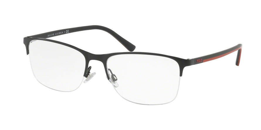 Polo PH1176 Pillow Eyeglasses  9267-DEMISHINY BLACK 54-17-145 - Color Map black