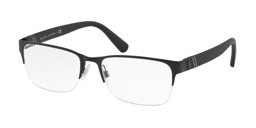 Polo PH1181 Rectangle Eyeglasses  9038-MATTE BLACK 56-18-145 - Color Map black