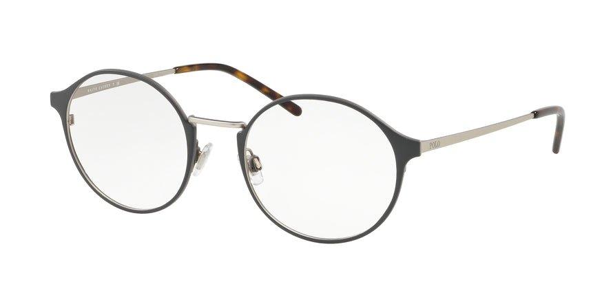 Polo PH1182 Oval Eyeglasses  9339-MATTE GUNMETAL ON MAT SILVER 51-20-145 - Color Map gunmetal