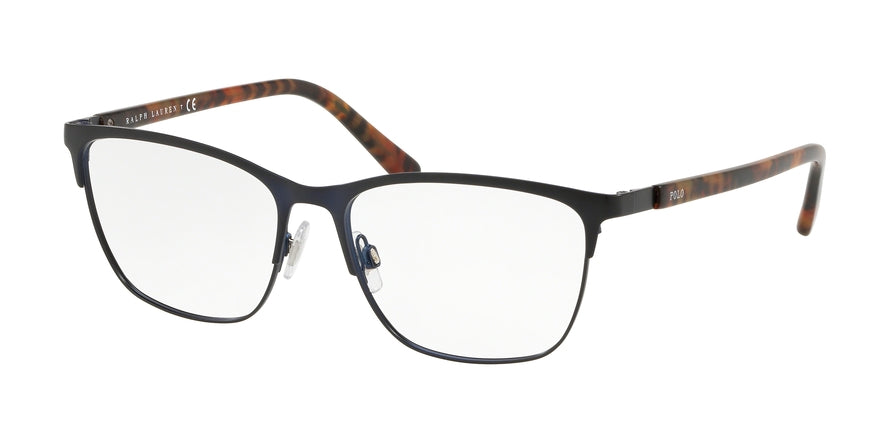 Polo PH1184 Square Eyeglasses  9303-MATTE NAVY BLUE 55-16-145 - Color Map blue