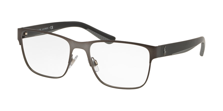 Polo PH1186 Rectangle Eyeglasses  9157-MATTE DARK GUNMETAL 56-18-145 - Color Map gunmetal