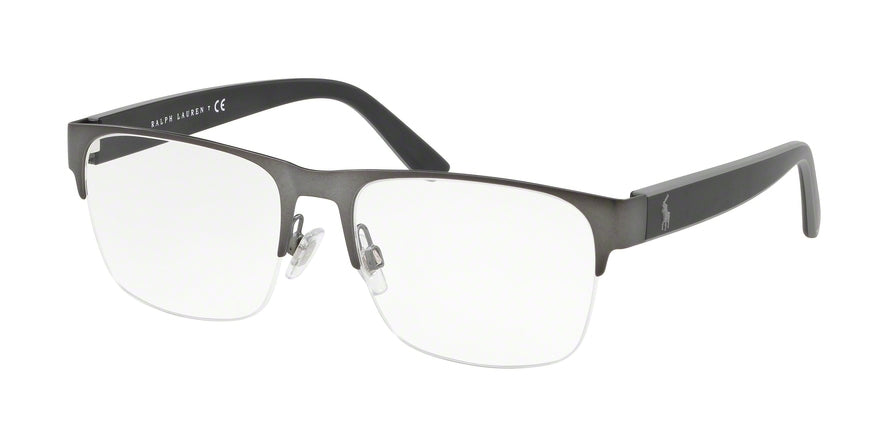 Polo PH1188 Pillow Eyeglasses  9157-MAT DARK GUNMETAL 56-18-145 - Color Map gunmetal