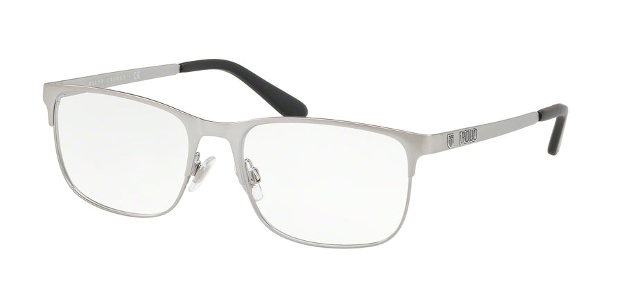 Polo PH1189 Rectangle Eyeglasses  9010-MATTE SILVER 56-18-145 - Color Map silver
