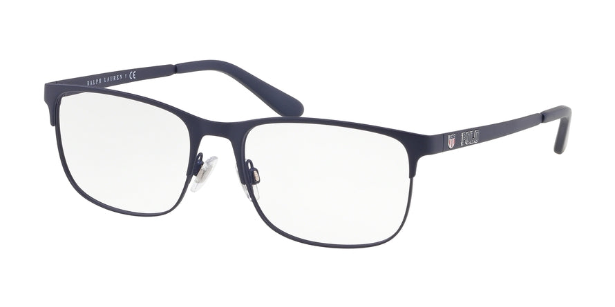 Polo PH1189 Rectangle Eyeglasses  9364-MATTE NAVY BLUE 56-18-145 - Color Map blue