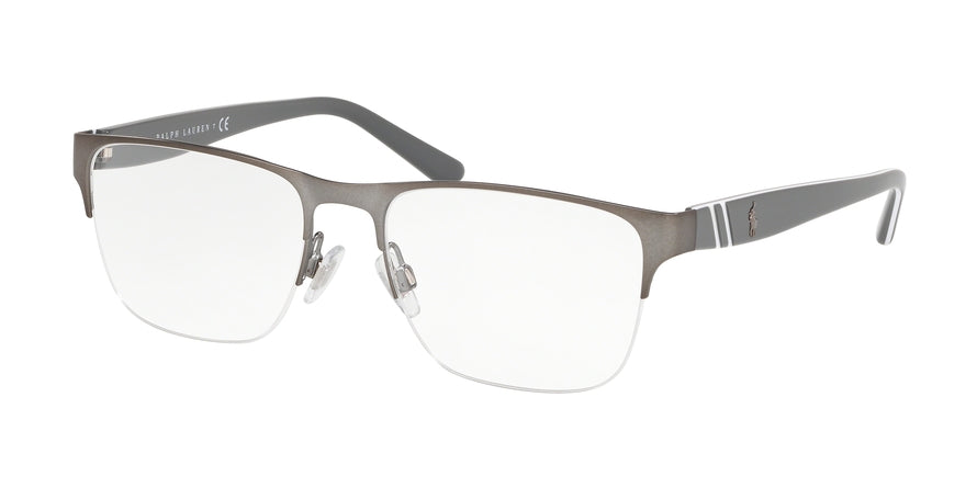 Polo PH1191 Square Eyeglasses  9050-MAT GUNMETAL 55-18-145 - Color Map gunmetal