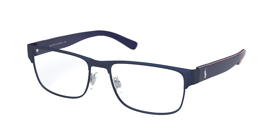 Polo PH1195 Pillow Eyeglasses  9303-MATTE NAVY BLUE 55-17-145 - Color Map blue