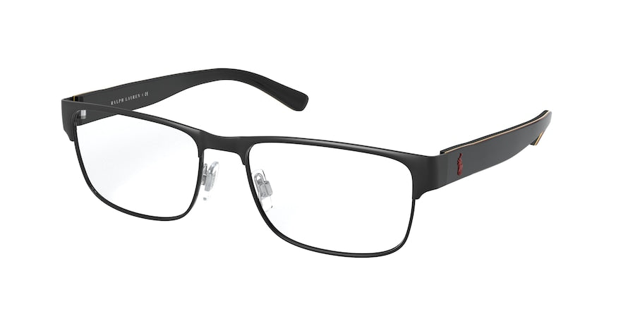 Polo PH1195 Pillow Eyeglasses  9397-MATTE BLACK/BLACK 55-17-145 - Color Map black