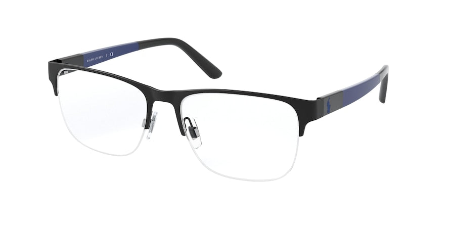 Polo PH1196 Rectangle Eyeglasses  9003-BLACK 55-17-145 - Color Map black