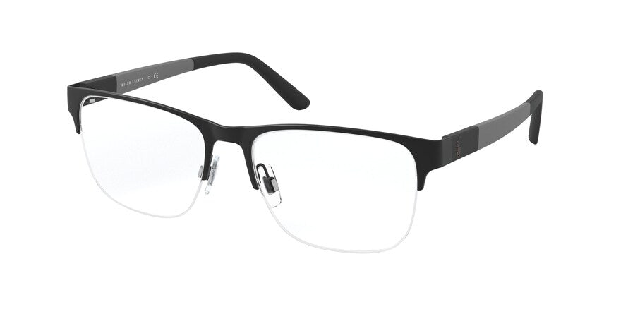 Polo PH1196 Rectangle Eyeglasses  9038-MATTE BLACK 55-17-145 - Color Map black