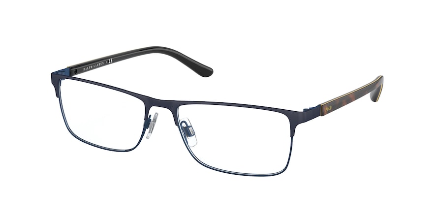 Polo PH1199 Pillow Eyeglasses  9303-MATTE NAVY BLUE 55-16-140 - Color Map blue
