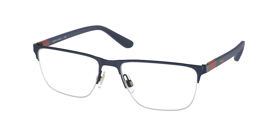 Polo PH1206 Pillow Eyeglasses  9303-MATTE NAVY BLUE 56-17-145 - Color Map blue