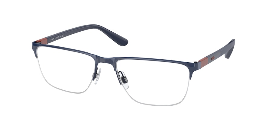 Polo PH1206 Pillow Eyeglasses  9366-SHINY NAVY BLUE 56-17-145 - Color Map blue
