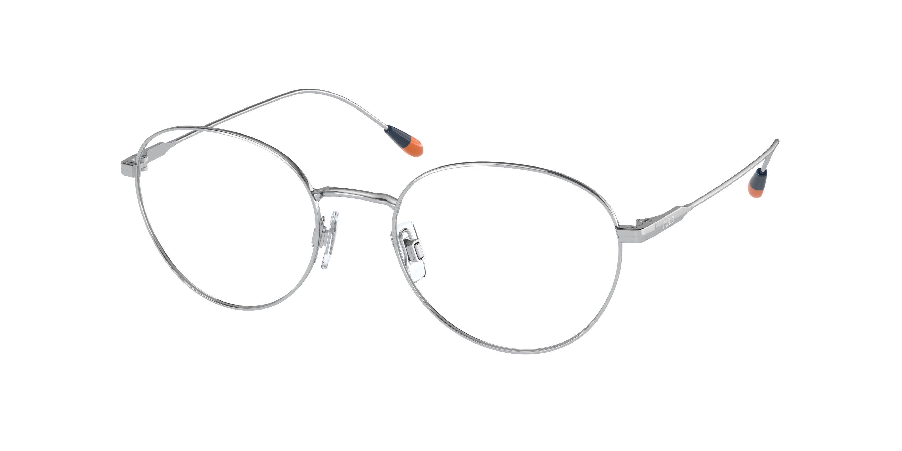 Polo PH1208 Oval Eyeglasses  9001-Shiny Silver 51-145-19 - Color Map Silver