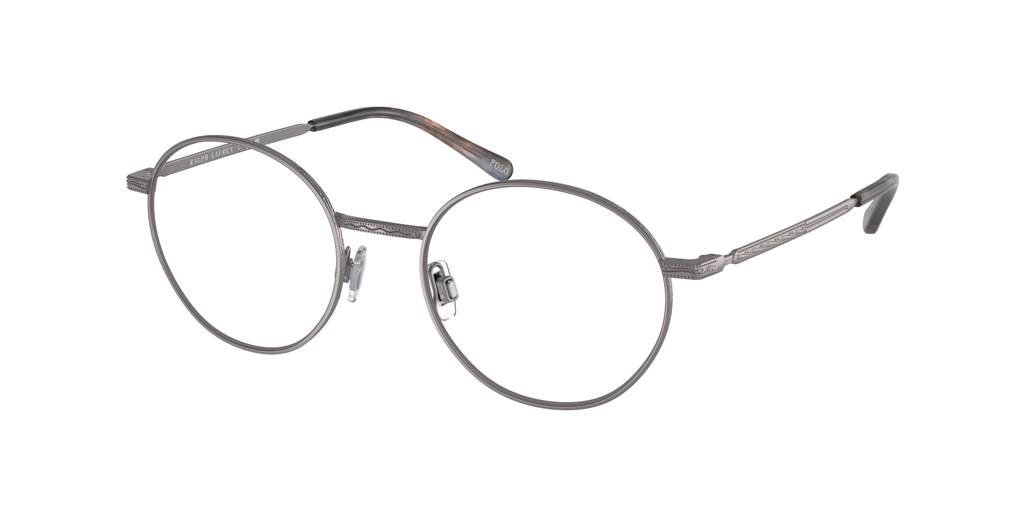 Polo PH1217 Round Eyeglasses  9266-Semishiny Gunmetal 52-145-19 - Color Map Grey