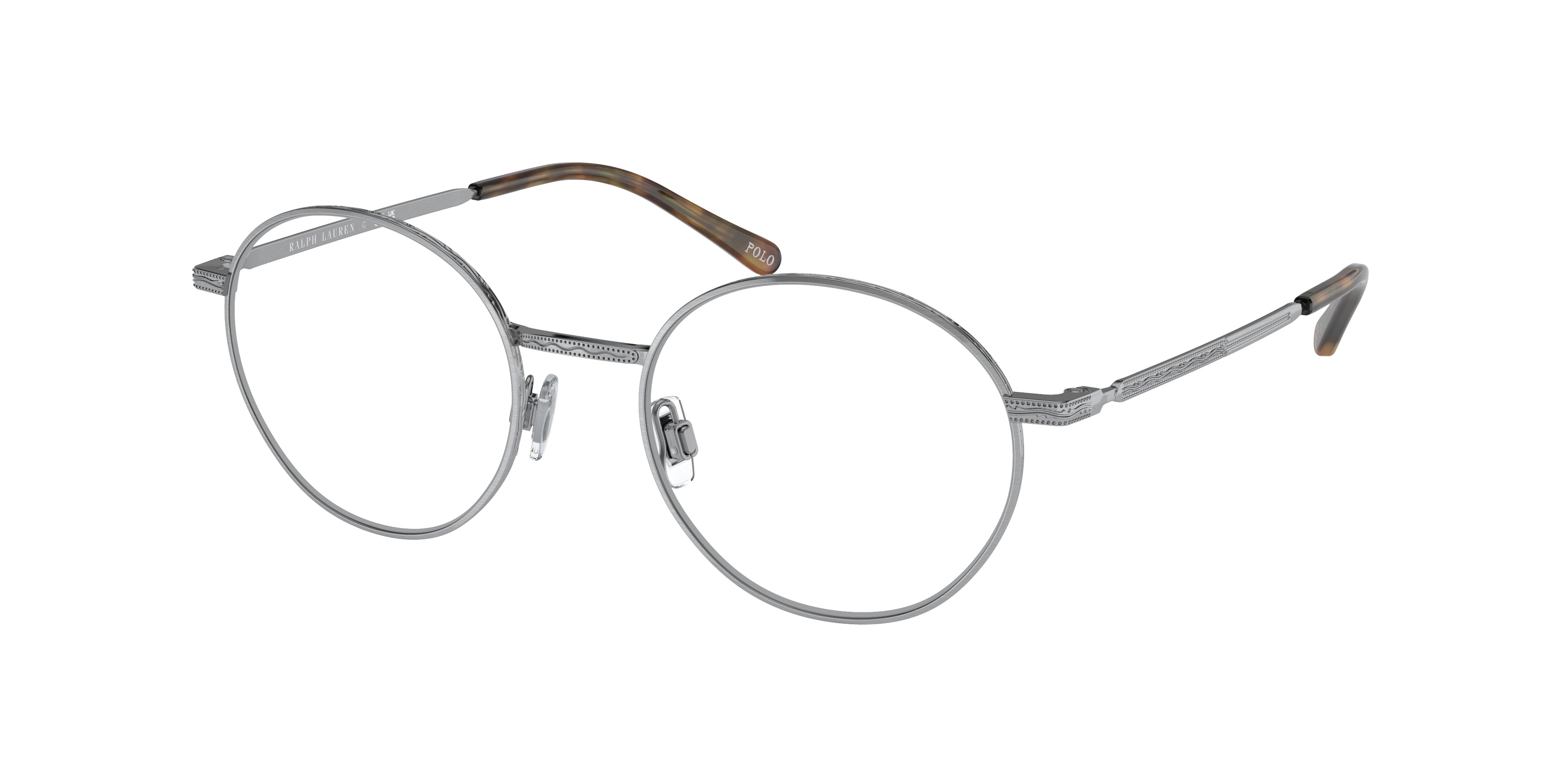 Polo PH1217 Round Eyeglasses  9423-Brushed Silver 52-145-19 - Color Map Silver