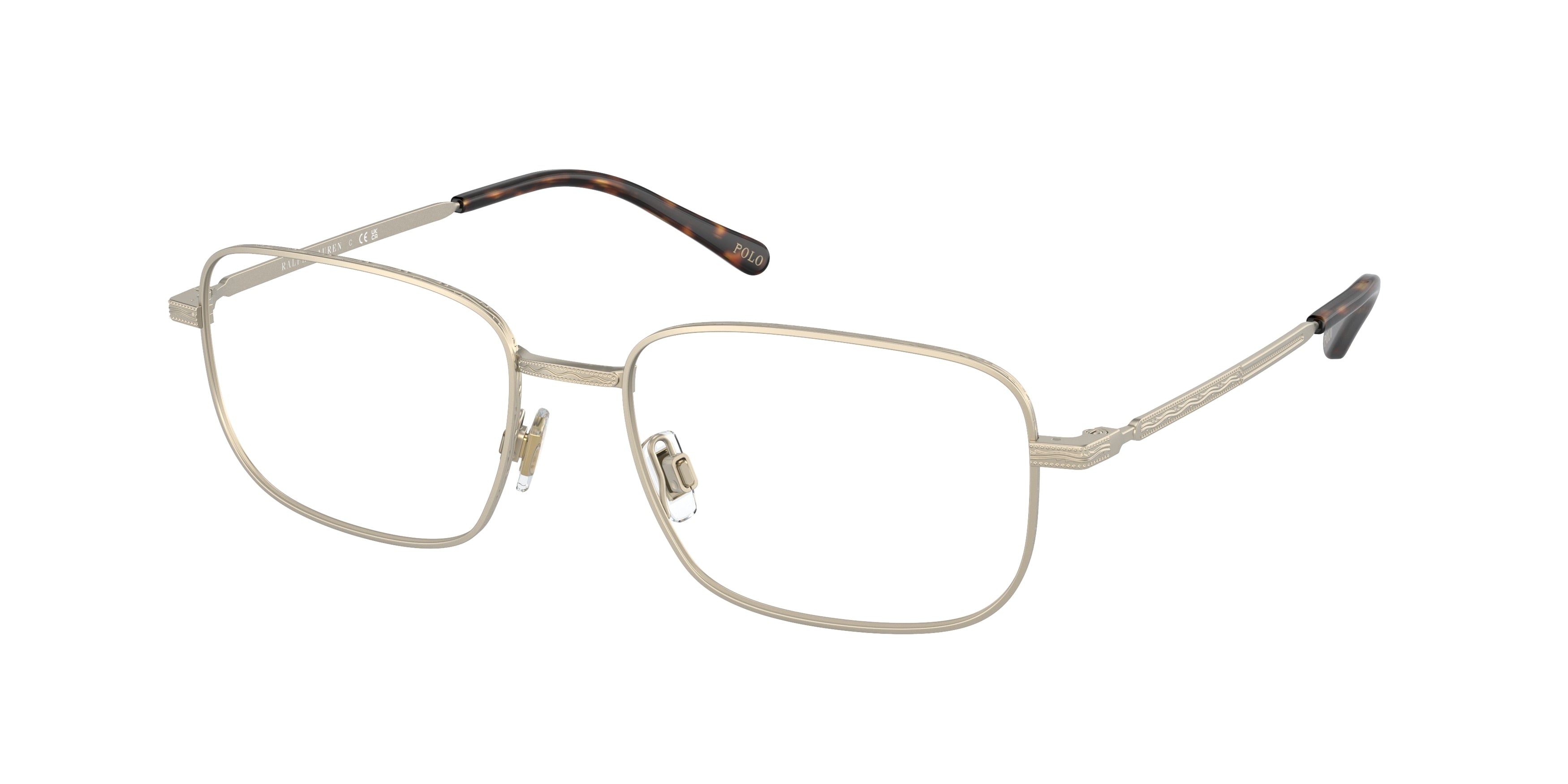 Polo PH1218 Pillow Eyeglasses  9211-Semishiny Pale Gold 54-145-17 - Color Map Gold