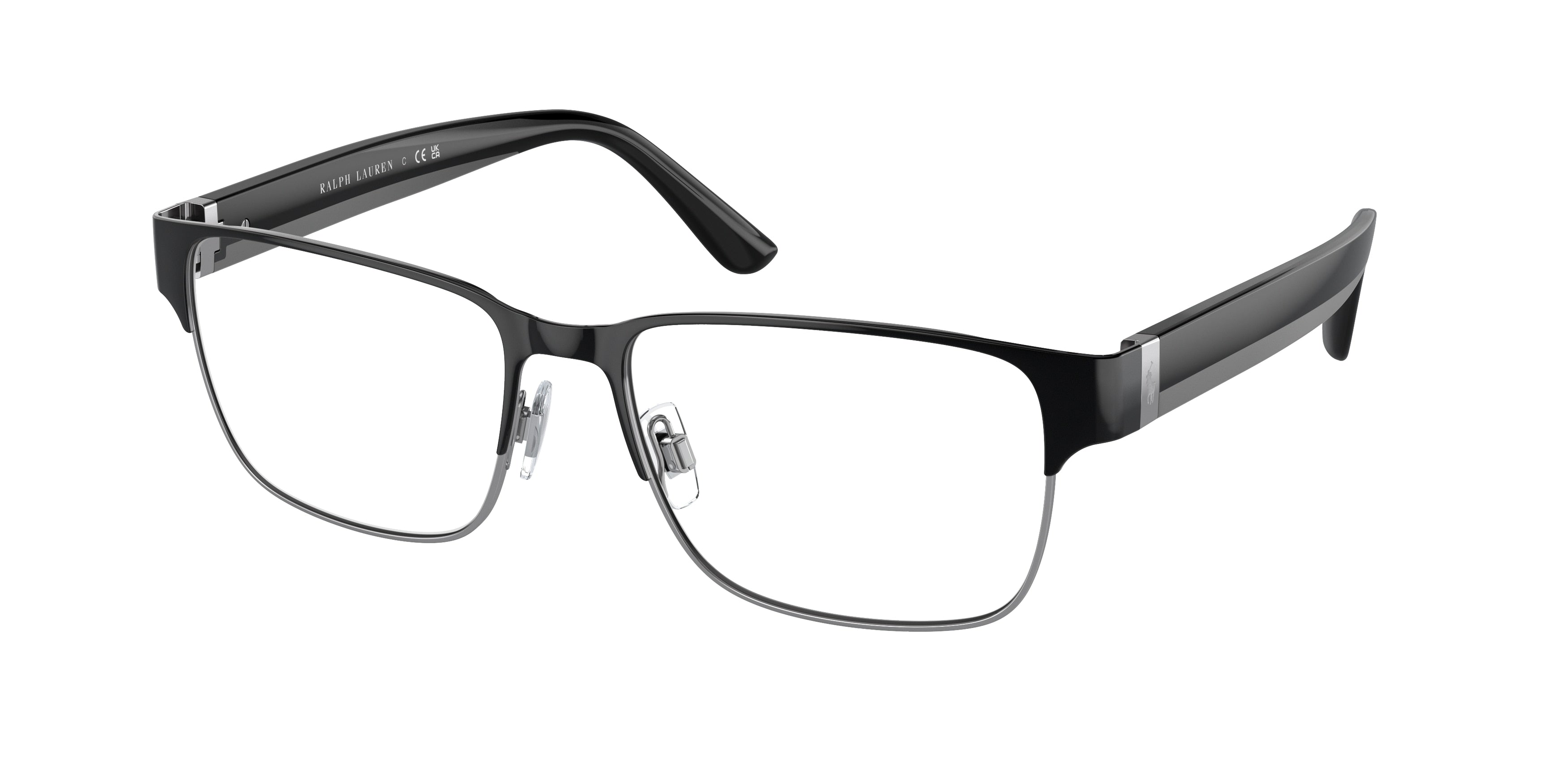Polo PH1219 Rectangle Eyeglasses  9223-Shiny Black 56-150-17 - Color Map Black