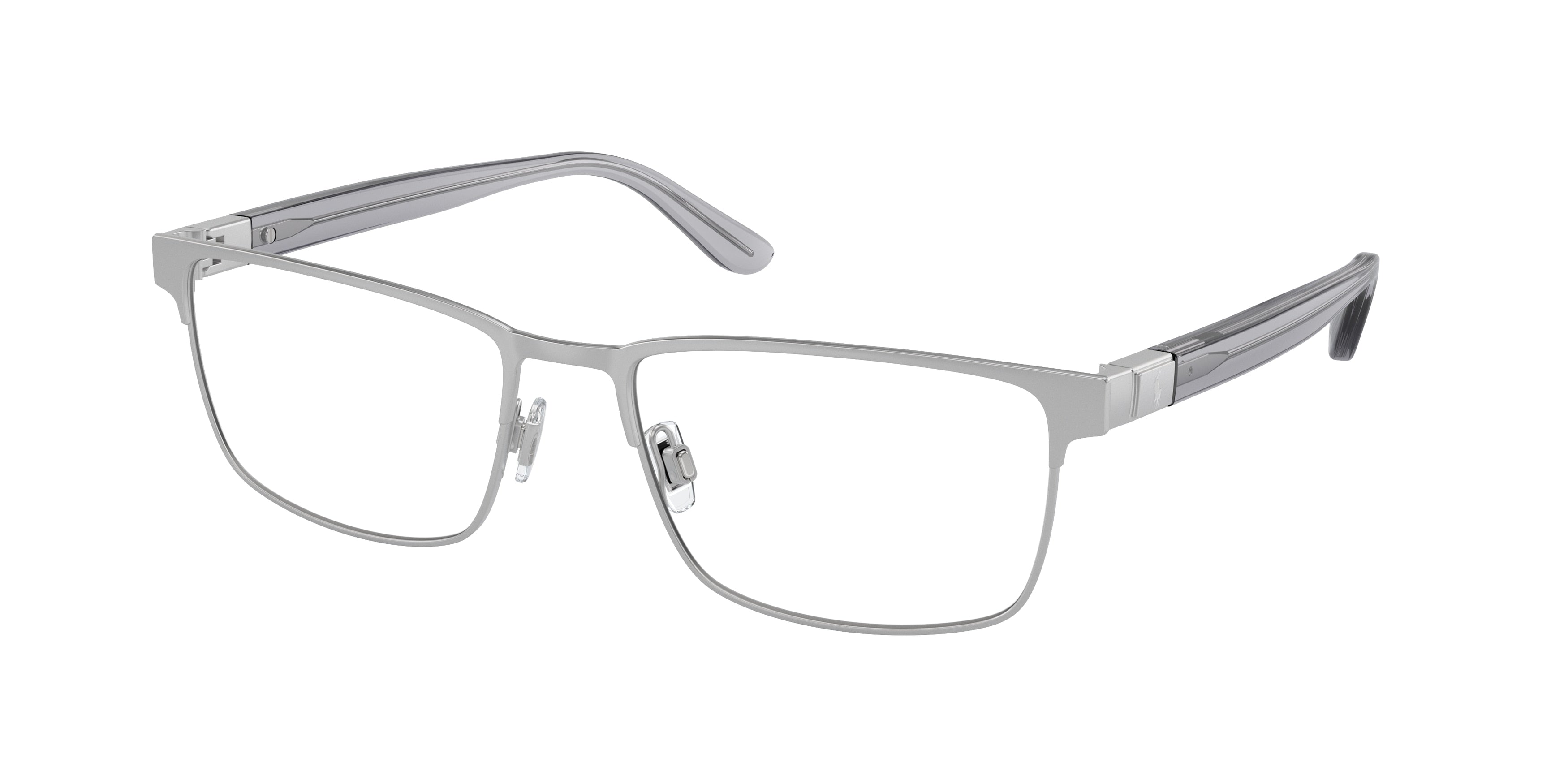 Polo PH1222 Rectangle Eyeglasses  9316-Semishiny Silver 56-145-18 - Color Map Silver