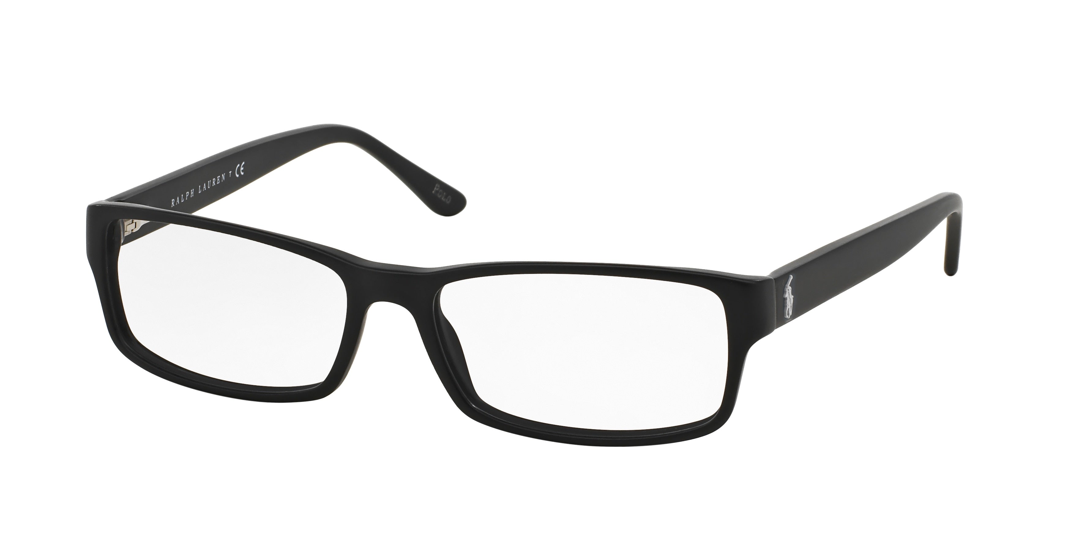 Polo PH2065 Rectangle Eyeglasses  5284-Matte Black 54-140-16 - Color Map Black
