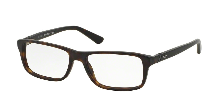 Polo PH2104 Rectangle Eyeglasses  5182-MATTE DARK HAVANA 54-16-140 - Color Map havana